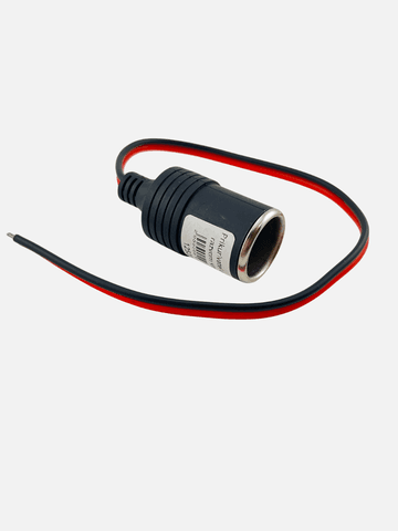 Автомобильная розетка прикуривателя 12V–24V с проводами (мама-адаптер)