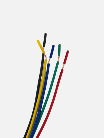 Разъем с проводами для 15 мм кнопок и переключателей, 5 провода, female connector