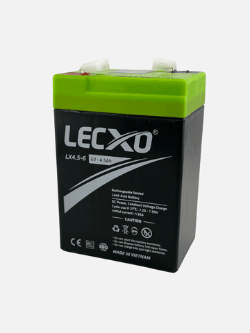 Аккумулятор LECXO LX4.5-6 — 6В 4.5Ah (SLA, AGM)