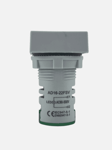 Цифровой LED вольтметр AD16-22FSV (прямоугольный)