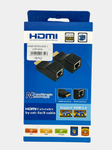 HDMI Extender по кабелю Cat-5e/6 (Удлинитель HDMI сигнала)