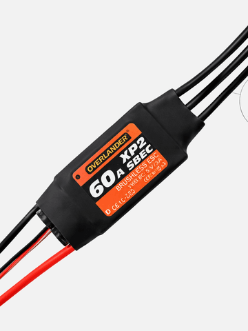 Регулятор скорости бесколлекторных двигателей Overlander XP2 60A SBEC Brushless ESC, 2-6S LiPo, со встроенным импульсным BEC (универсальный)