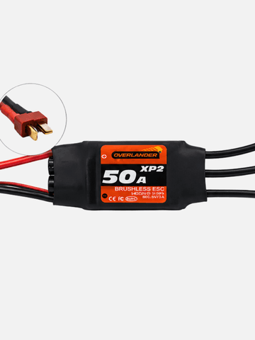 Регулятор скорости бесколлекторных двигателей Overlander XP2 50A Brushless ESC, 2-4S LiPo, со встроенным BEC (универсальный)