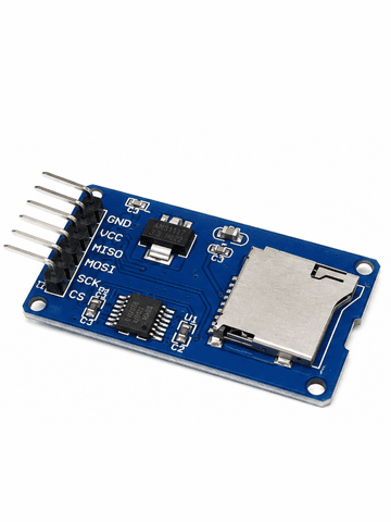 Модуль чтения и записи карт памяти Micro SD (MicroSD Card Reader) с интерфейсом SPI и конвертером уровней для Arduino и STM32