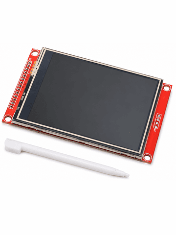 Сенсорный цветной дисплей TFT LCD 3.2" (320x240 / 320x480) с резистивным тачскрином, стилусом и слотом SD-карты