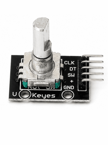 Модуль инкрементального энкодера KY-040 с кнопкой для Arduino и систем управления