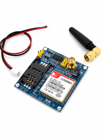 GSM/GPRS модуль SIM900A с внешней SMA-антенной и кабелем питания для Arduino и систем автоматизации