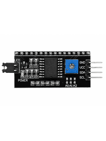 Интерфейсный модуль I2C/IIC (PCF8574) для подключение символьных LCD дисплеев 1602 и 2004 к Arduino