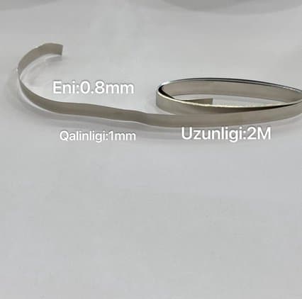 Никелевая лента для точечной сварки 0.8 мм x 1 мм, длина 2 м