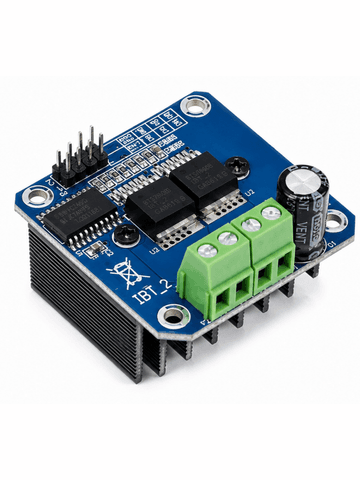 Драйвер (контроллер) коллекторного двигателя постоянного тока BTS7960 (IBT-2), 5.5V-27V, 43A, полумостовой (универсальный)