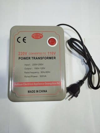 Понижающий трансформатор напряжения (преобразователь) с 220V на 110V, 500VA (Anlixun)