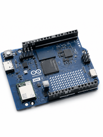 Одноплатный компьютер и гибридный контроллер Arduino UNO Q 4GB RAM (Qualcomm ARM SoC, Wi-Fi / Bluetooth, USB-C)
