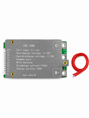 Плата защиты BMS 10S 10A Li-ion