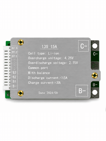 Плата защиты BMS 13S 15A Li-ion