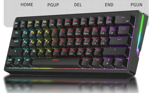 Игровая механическая клавиатура AG61 60% с RGB-подсветкой и русской раскладкой
