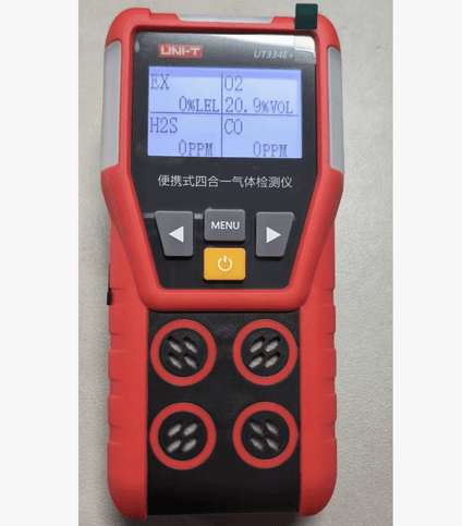 Портативный четырехканальный газоанализатор UNI-T UT334E+ (детектор 4 газов)