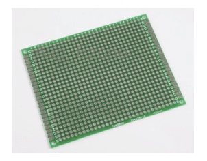 Двухсторонняя перфорированная макетная плата из стеклотекстолита 70x90 мм
