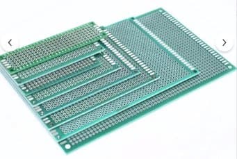 Двухсторонняя перфорированная макетная плата из стеклотекстолита 30x70 мм