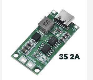 Модуль заряда для 3S литиевых аккумуляторов 2А с разъемом Type-C (контроллер заряда)