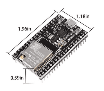 Отладочная плата / микроконтроллер ESP32-WROOM-32U Wi-Fi & Bluetooth (38 контактов, с разъемом под внешнюю антенну)