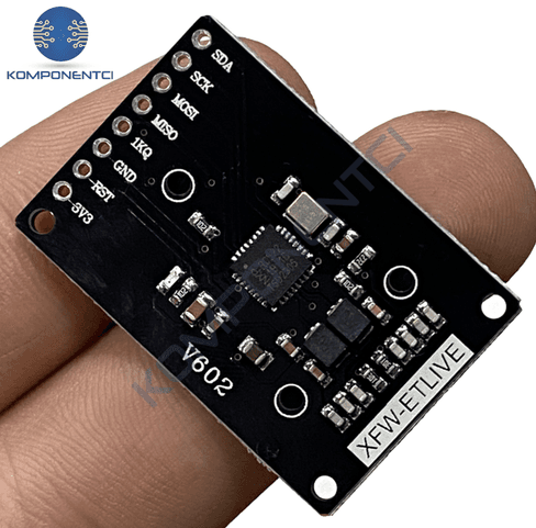 Модуль считывателя бесконтактных RFID-карт RC522 13.56 МГц (мини-версия)
