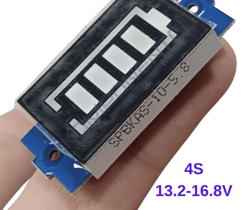Модуль индикатора уровня заряда батареи 2S (диапазон 6.6В - 8.4В) с LED-шкалой
