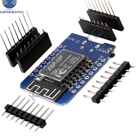 Плата разработки WeMos D1 Mini на базе Wi-Fi модуля ESP8266 (ESP-12F) с комплектом разъемов