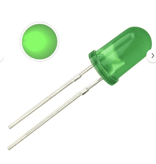 Yeşil Mat LED 5 mm / 5mm Diffused Green LED indicator