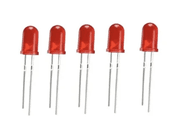 Красный матовый светодиод 5 мм / 5mm Diffused Red LED indicator