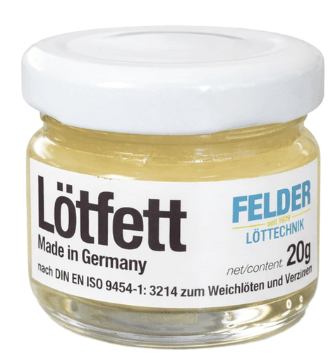 Паяльный жир Felder Lötfett 20 г в стеклянной баночке   