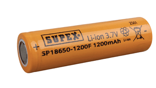 Литий-ионный аккумулятор SUPEX 18650 3.7В 1200mAh (SP18650-1200F)