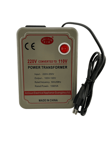 Понижающий трансформатор напряжения (преобразователь) с 220V на 110V, 1000VA (Anlixun)