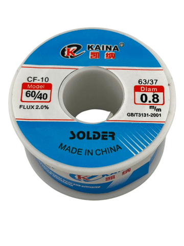 Припой ПОС-60 Kaina 100г 60/40, диаметр 0.8 мм с флюсом 2.0%