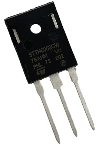 Диод ультрабыстрый STMicroelectronics STTH6003CW (300V, 60A), в корпусе TO-247