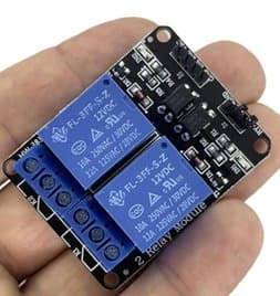 2-канальный модуль реле 12V с оптоизоляцией для Arduino, ESP32 и систем автоматизации