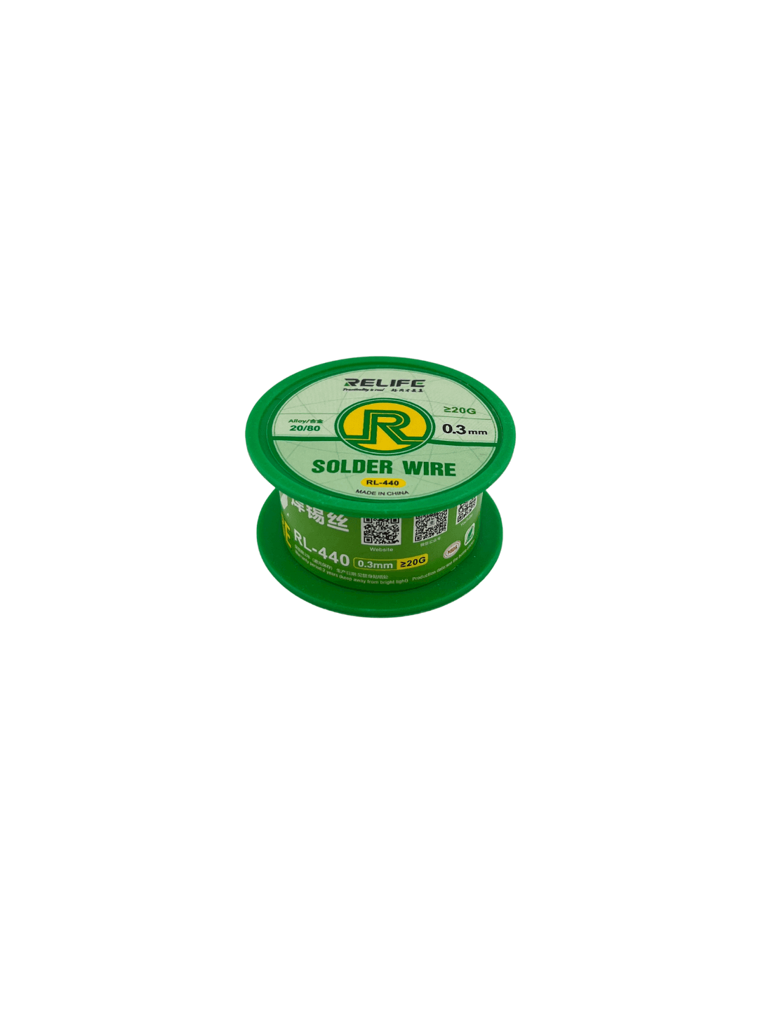 Припой RELIFE RL-440 0.3 мм, 40 г, Sn20/Pb80, с флюсом